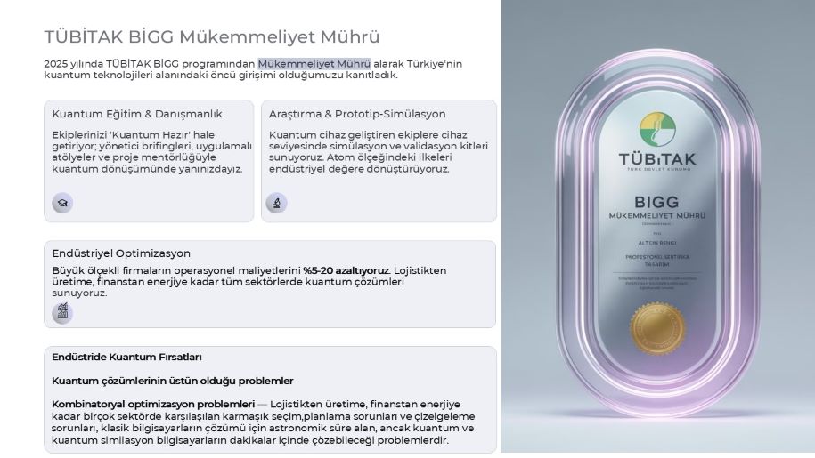 Kuantum Destekli Endüstriyel Optimizasyon